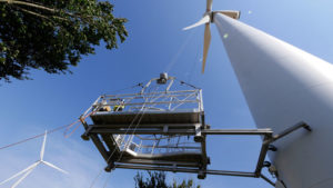 Rotorblatt-Befahranlage